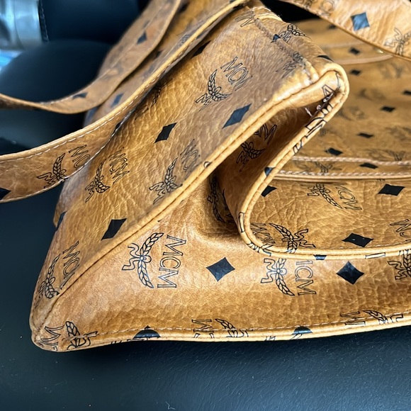 Vintage MCM Shopper Tote Cognac Visetos made in Germany - Picture 11 of 15